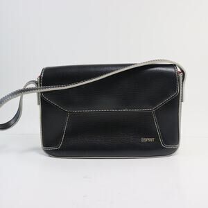 Esprit black pu leather shoulder